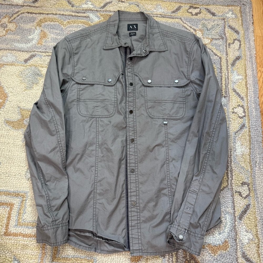 A/X Armani Exchange Men's Gray Casual Shirt